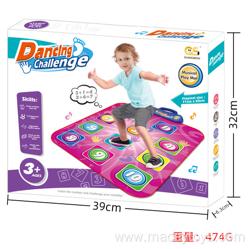 Dancing Foldable gym activity electronic piano keyboard toy